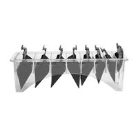 Saluaqui Tondeuse à Cheveux Peigne Ensemble 8 Tailles ABS | Peignes de limite ABS numérotés de 3 à 25mm, adaptés à la plupart des tondeuses, matériau thermique, comprend un support de