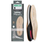 Saluber Semelles Sport confort en cuir véritable naturel et membrane anti-odeur, semelles chaussures pour longue marche, randonnée, marche nordique (48)