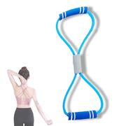 Saludea Resistance Band, 2025 New Resistance Bands 8 Figure Shaped Tension Rope Shoulder Elastic Band, for Arms and Shoulders Stretch, for Full-Body Workouts, Home, Gyms (Blue)