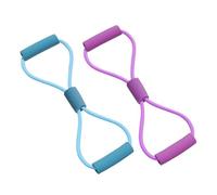 Saludea Resistance Band with Handles, Figure 8 Stretch Fitness Strap for Full-Body Workouts, Strength Training, Flexibility, Home Gym & Travel Exercise Equipment