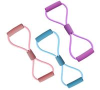 Saludea Resistance Band with Handles, Figure 8 Stretch Fitness Strap for Full-Body Workouts, Strength Training, Flexibility, Home Gym & Travel Exercise Equipment