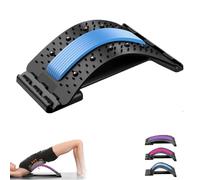 Saludea Spinecomfort Back Stretcher,Detachable Portablelumbar Lumbar Stretcher for Back Pain Relief,3-Position Adjustable Lumbar Support for Chairs, Cars, Offices,and Homes (Blue)