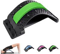 Saludea SpineComfort Back Stretcher, Saludea Spine Comfort Back Stretcher, Gentle Fit, Portable, 3 Level Adjustable Lumbar Support, for Sofa, Chair, Car, Lying (green)
