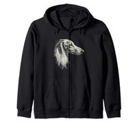 Saluki Dog Motif Animal Domestique Saluki Sweat à Capuche