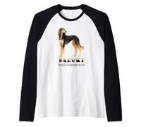 Saluki Dog - Peut soudainement Frapper la Vitesse de déformation pour Les propriétaires d'animaux Manche Raglan