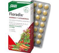 Salus Floradix Comprimés Fer + Plantes – Anti-fatigue, Riche en fer, Vitamine C – 84 comprimés
