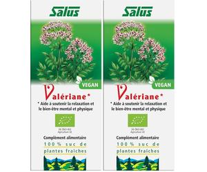 Salus - Valériane BIO - Complément Alimentaire à Base de Sucs de Plantes Fraîches - Contribue à Augmenter la Qualité du Sommeil et à un bon équilibre nerveux - Végan 200 ml (Lot de 2)