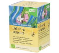 Salus Tisane Calme & Sérénité aux Fleurs de Bach AB - À Base de Mélisse, de Passiflore et d'Élixirs Floraux - Relaxation, Détente - 15 Sachets