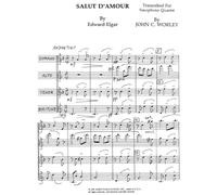 Salut D'Amour for Saxophone Quartet by Edward Elgar