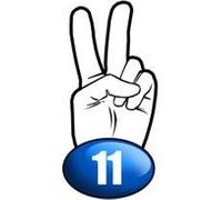 salut de motard département 11 - 15x7,2cm - Sticker/autocollant G