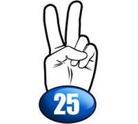 salut de motard département 25 - 15x7,2cm - Sticker/autocollant G