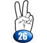 Salut De Motard Département 26 - 15x7,2cm - Sticker/Autocollant