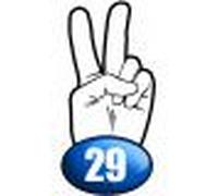 Salut De Motard Département 29 - 15x7,2cm - Sticker/Autocollant