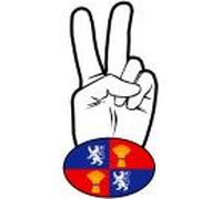 Salut De Motard Gascogne - 15x7,2cm - Sticker/Autocollant