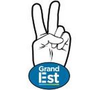 Salut De Motard Grand Est - 15x7.2cm - Sticker/Autocollant