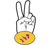 Salut De Motard Lorraine - 15x7,2cm - Sticker/Autocollant