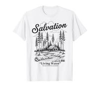 Salut Eau Vivante Foi Chrétienne Jésus Culte Espoir T-Shirt