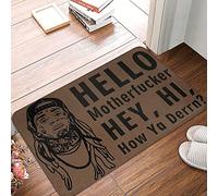 Salut Fils De Pute Hey, Salut Comment Vas-Tu ? Paillasson Exterieur Lavable Paillasson Antidérapant Absorbant Tapis De Bain pour Jardin Accessoires Maison Porte D'Entrée 40 X 60Cm