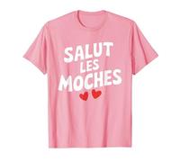 Salut Les moches T-Shirt, Homme, Rose, L
