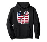 Salut Liberia avec Drapeau libérien à l'intérieur du Texte | Liberian Pride Sweat à Capuche