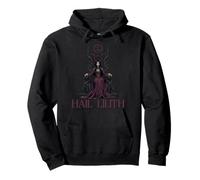 Salut Lilith, Reine démoniaque païenne, déesse Gothique Noire, Femme Sweat à Capuche