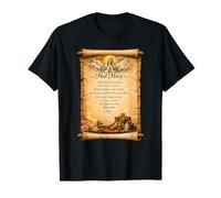 Salut Marie Prière Catholique Foi Vintage Chrétienne T-Shirt