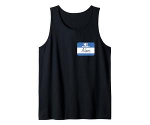 Salut, Mon nom est Alan Funny Name Tag Débardeur
