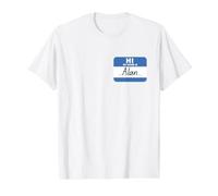 Salut, Mon nom est Alan Funny Name Tag T-Shirt Graphique avec Valeur, Homme, Blanc, L