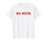 Salut Monsieur. T-Shirt Graphique avec Valeur, Homme, Blanc, S
