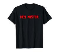 Salut Monsieur. T-Shirt Graphique avec Valeur, Homme, Noir, S