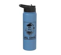 Salut Père Noël solstice d'hiver gothique Noël Stainless Steel Insulated Water Bottle