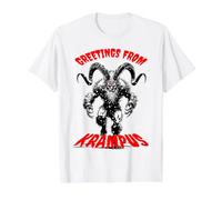 Salutations de Krampus Scary Christmas Merry Krampusnacht! T-Shirt Graphique avec Valeur