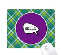 salutations - langue quotidienne parler heureux réseaux verte grille pixel tapis de souris