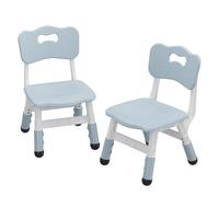 Salutmeuble 2Pcs Ergonomiques Chaises pour Enfants, Réglable en Hauteur sur 3 Niveaux, Chaise pour Tout-Petits De 2 à 6 Ans, avec Coussin Antidérapant, Idéal pour La Maison, Maternelles Et Crèches