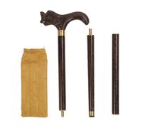 SALUTUYA Bâton de marche pliable 3 sections Cane de marche en bois Wenge pliable pliant marche marche parapharmacie ceinture