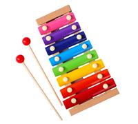 SALUTUYA Les enfants xylophone Enfants xylophone 8 tons barres colorées en bois professionnel jeux d'apprentissage Pin du bois