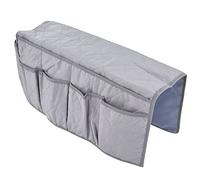 SALUTUYA Organisateur D'accoudoir pour Fauteuil Inclinable Canapé-lit, Support de Télécommande étanche à la Poussière et à la Poussière avec 8 Poches de Rangement Multifonctionnelles pour(Gris)