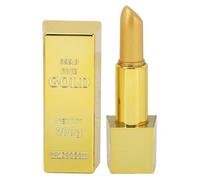 SALUTUYA Rouge à lèvres en forme de barre d'or Maquillage métallique paillettes or rouge à lèvres longue durée hygiene levres