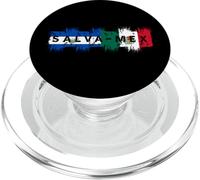 Salva-Mex El Salvador Peinture Hybride Motif Drapeau du Mexique PopSockets PopGrip pour MagSafe