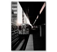 SALVADERO Affiche Premium 250g/m² | New York - Décoration Moderne Noir et Blanc pour Salon ou Bureau (21x30 cm)