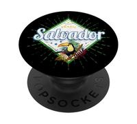 Salvador Bahia Brésil Rétro Toucan Vintage Souvenir PopSockets PopGrip Adhésif