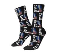 Salvador C'Est Dans Mon Adn Chaussettes Sport Respirantes Chaussettes Doux Crew Socks Pour Adulte Entraînements Homme 40Cm