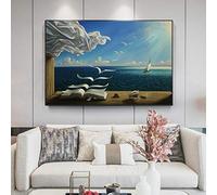 Salvador Dali célèbre peinture les vagues livre voilier impression image surréalisme moderne toile Art affiches mur Art décor 40x60 cm sans cadre