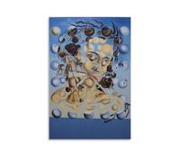 Salvador Dali - Galatea of The Sphères Poster décoratif sur toile, art mural, pour salon, chambre à coucher, impression photo, moderne, décoration de chambre familiale, 40 x 60 cm