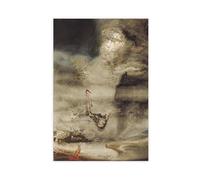 Salvador-Dalí - Impression sur toile du Christ des Vallés - Décoration pour chambre à coucher, bureau, chambre - Cadeau sans cadre - 50 x 75 cm