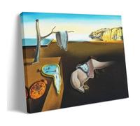 Salvador Dali - Impression sur toile - Œuvres de peintres célèbres (La persistance de la mémoire) - Décoration murale pour salon - 50 x 75 cm