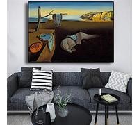 Salvador Dali La persistance des horloges de mémoire Peinture à l'huile surréaliste Wall Art Canvas Poster Print Picture For Living Room 40x75cm (16 "x29") Sans cadre