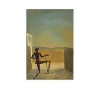 Salvador-Dalí Le Spectre De Vermeer Impression sur toile Décoration murale pour salon, chambre à coucher, style sans cadre, 40 x 60 cm