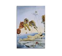 Salvador Dali Painter《Dream Caused by The Flight of A Bee A Second Before Awakening》Impression sur toile pour albums de musique et films Peinture décorative pour salon, chambre à coucher, 20,3 x 30,5