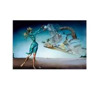 Salvador Dali Painter Work (Trilogie du désert, Mirage) poster d'art mural impression sur toile Décoration d'intérieur 40 x 60 cm